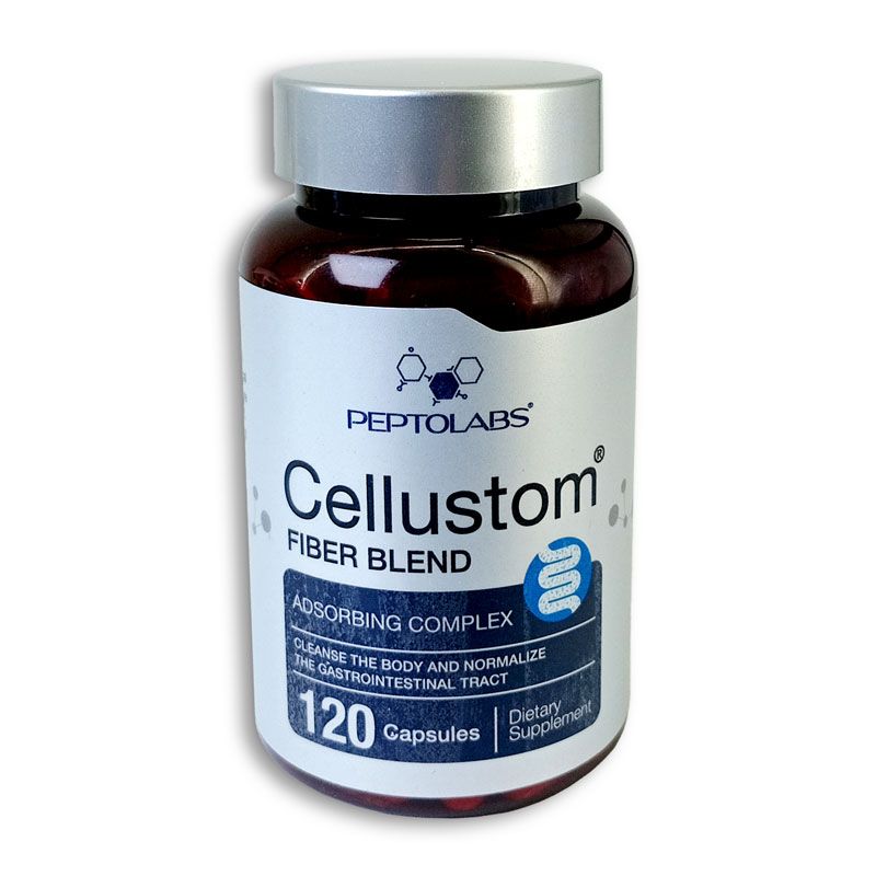 Cellustom ᐉ Клетчатка ᐉ Пищевые волокна ᐉ Для ЖКТ ᐉ 120 капсул