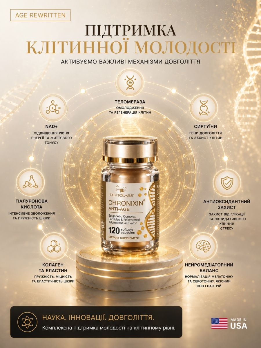 Chronixin Anti-Age ᐉ Пептидный комплекс ᐉ С ресвератролом