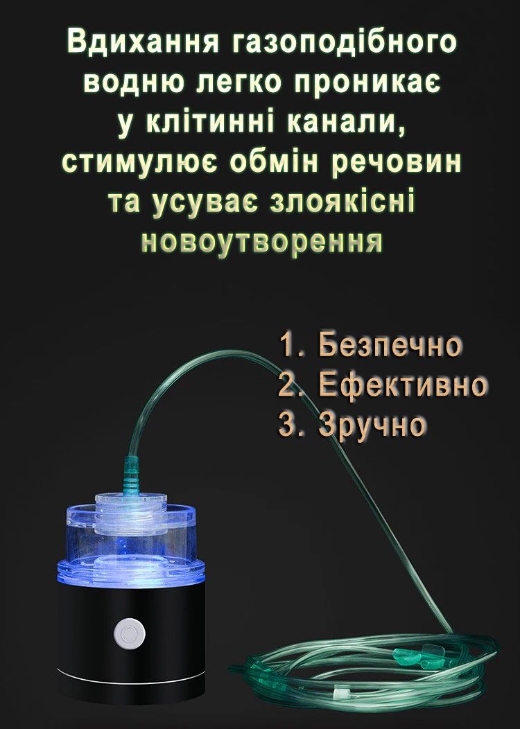Генератор Водородной Воды ᐉ 2 в 1 ᐉ С ингалятором