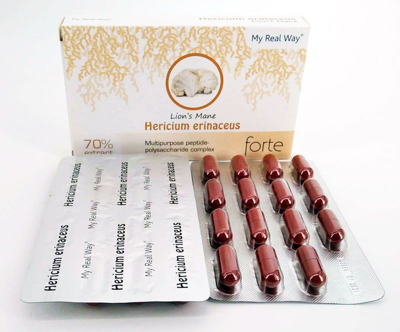 Hericium erinaceus forte ᐉ 70% экстракт гриба Ежовика Гребенчатого