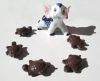 Кулон ᐉ ЧЕРЕПАШКА ᐉ Коричневый ᐉ Турманиевый 