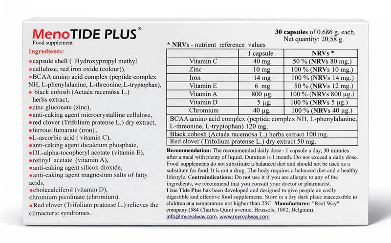 MenoTIDE PLUS forte ᐉ При менопаузі