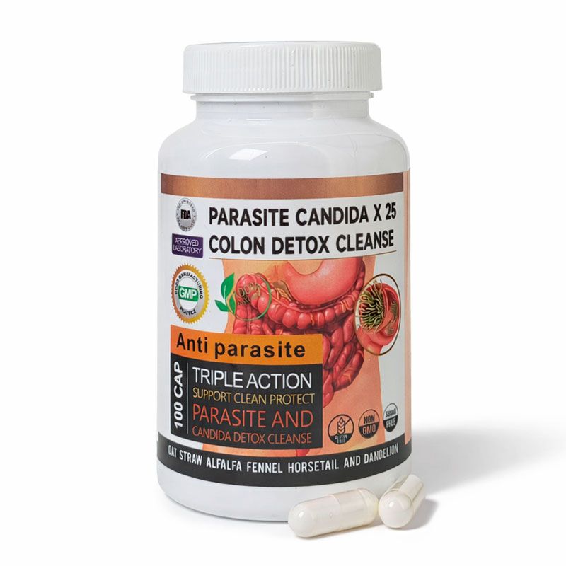Parasite Candida X 25 ᐉ Мягкое и глубокое очищение кишечника