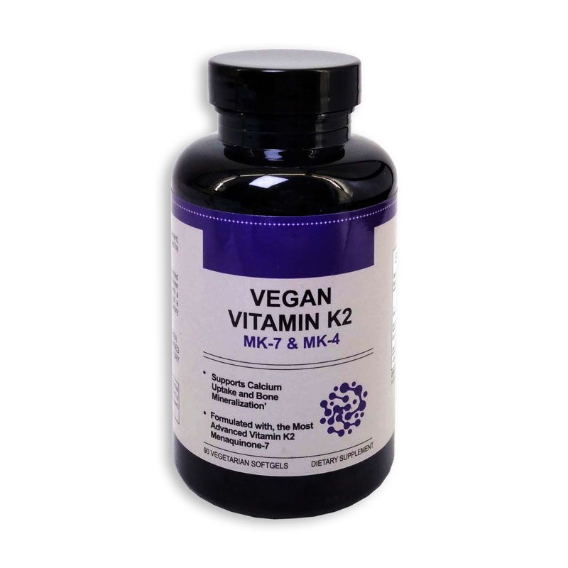 Vitamin K2 ᐉ MK-7 и MK-4 ᐉ Для усвоения кальция и минерализации костей
