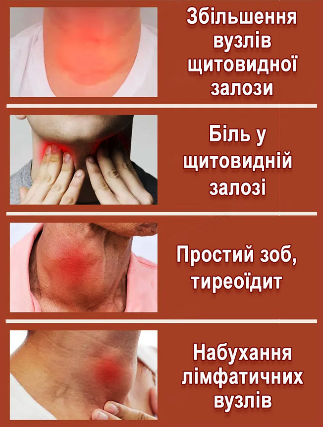 Крем-гель з масажним ролом для щитовидної залози