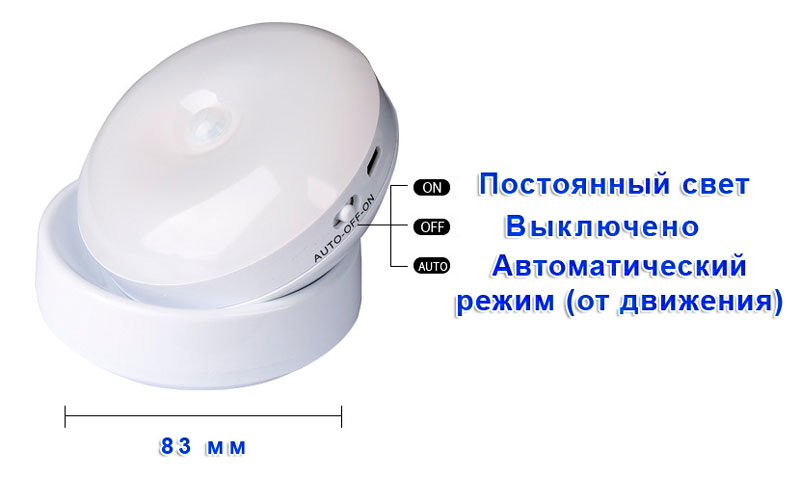 Лампа с ик датчиком движения
